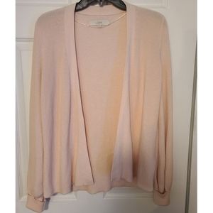 Baby Pink Open Cardigan